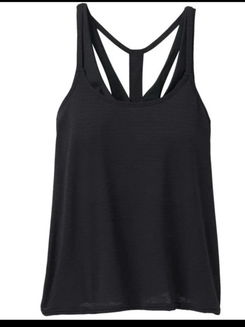 NWT Prana Ainsley Tankini Black Swim Top Size S